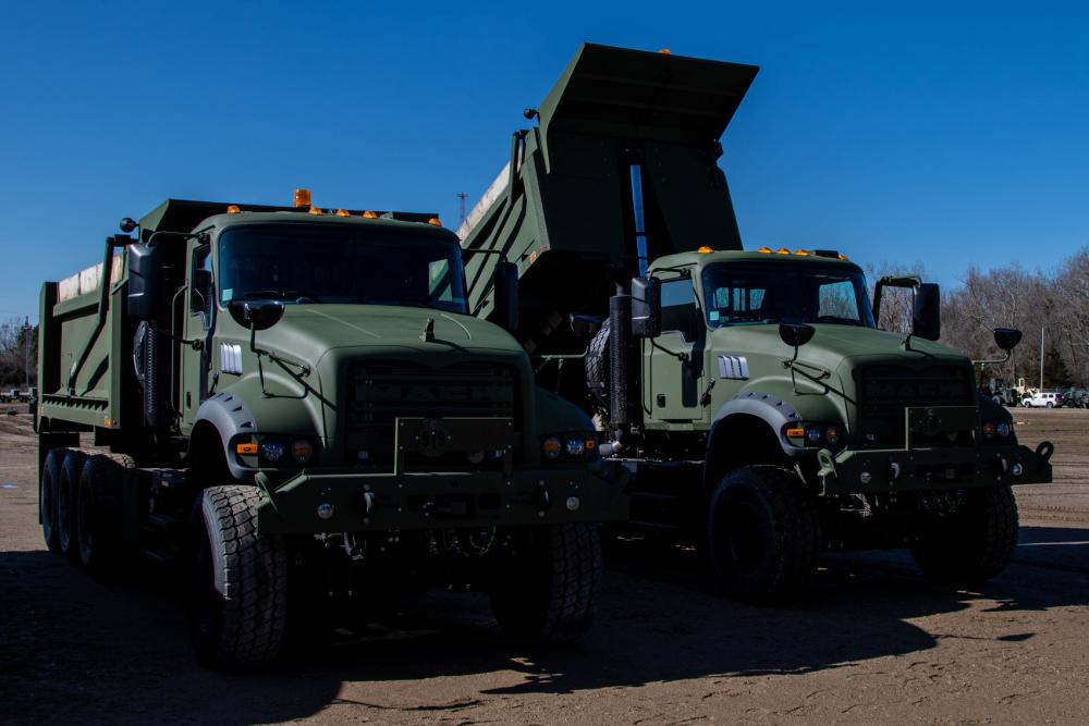 Michigan-Engineer-Company-One-Of-First-National-Guard-Units-To-Test-Mack-Truck-In-Field